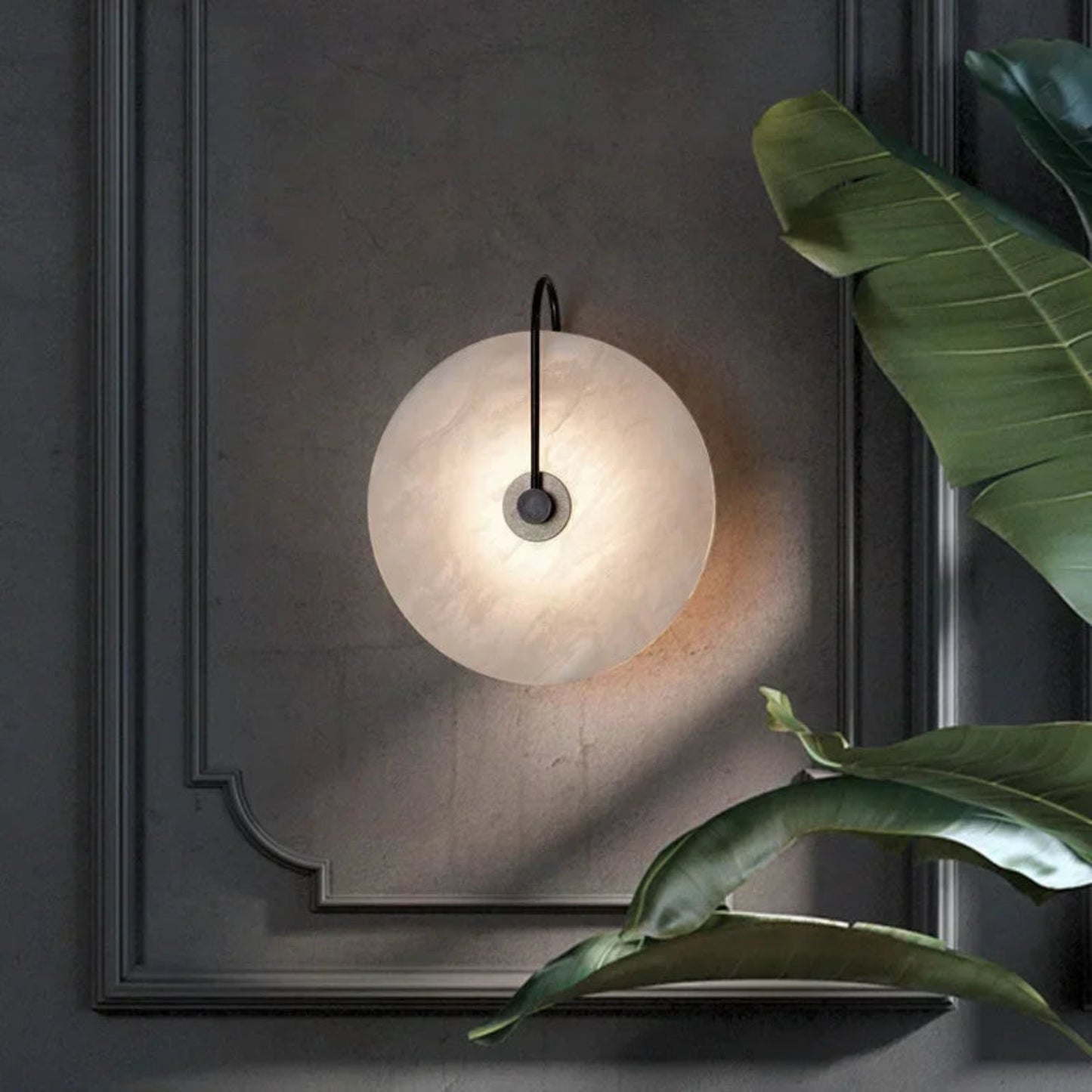 Marble Moon Sconces Wall Lamp for Modern Elegance