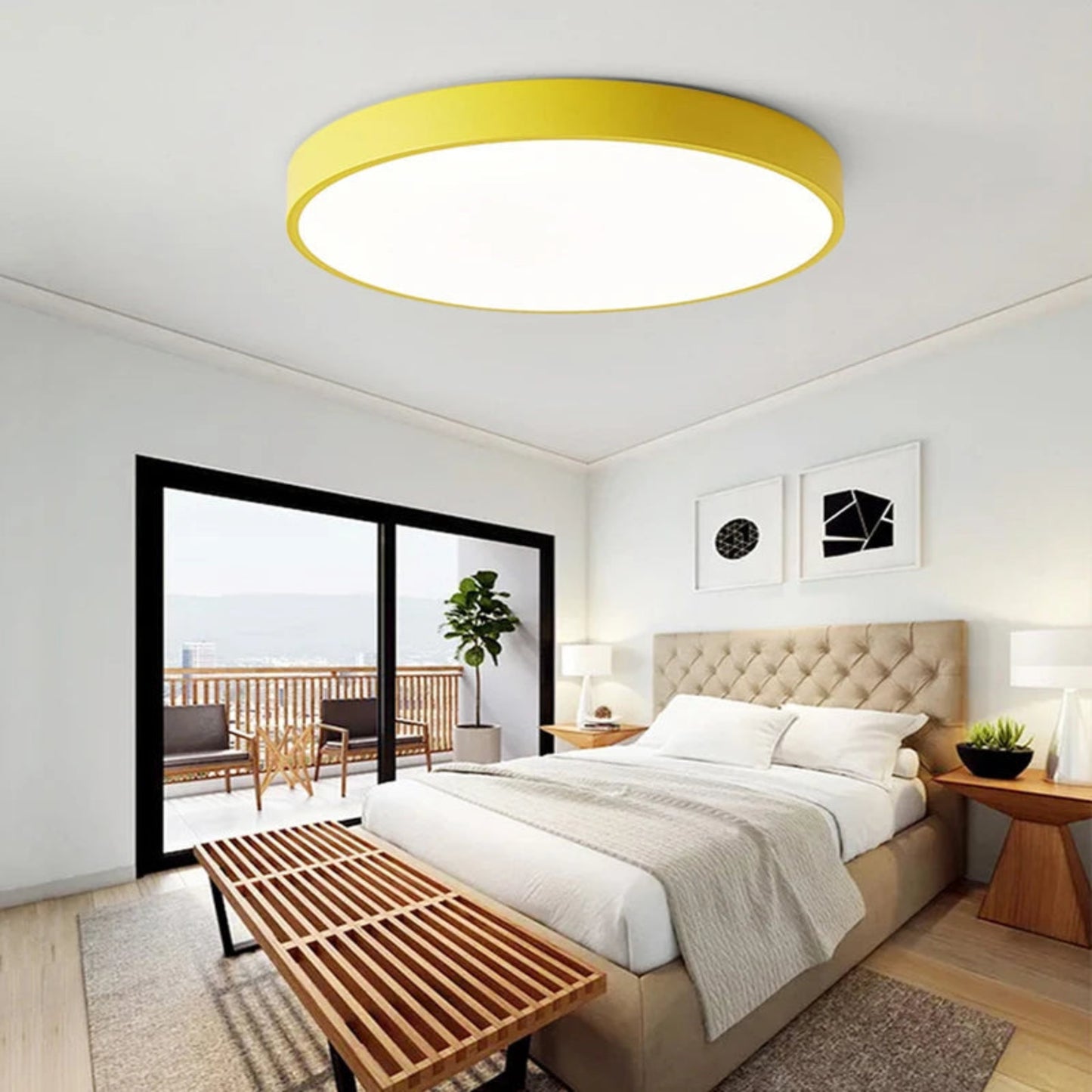 Macaron Minimalist Round Ceiling Light