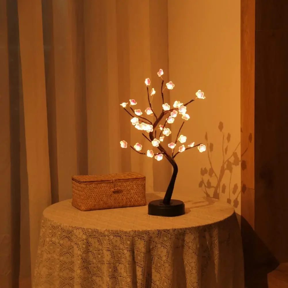 Bonsai Plum Blossom Tree Lamp