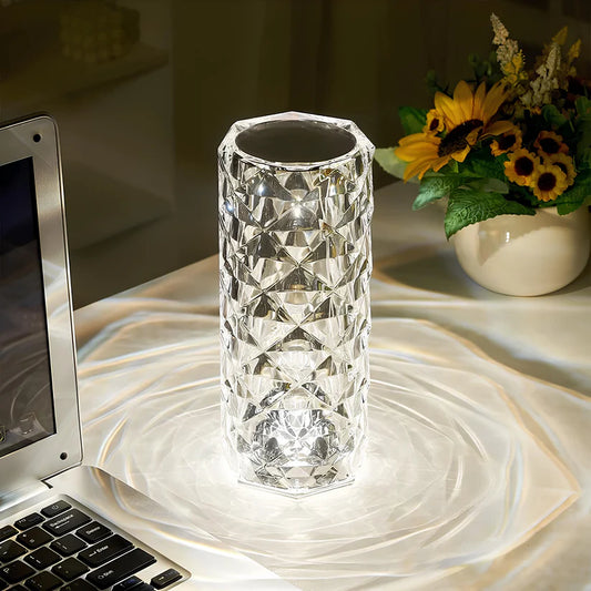 Rose Crystal Aura Table Lamp