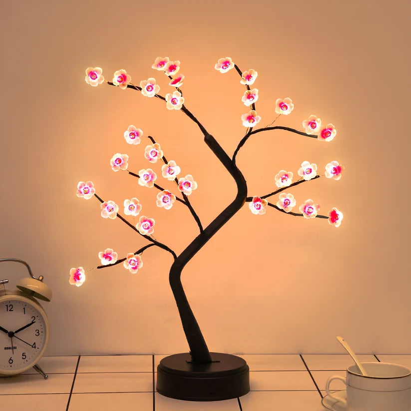 Bonsai Plum Blossom Tree Lamp