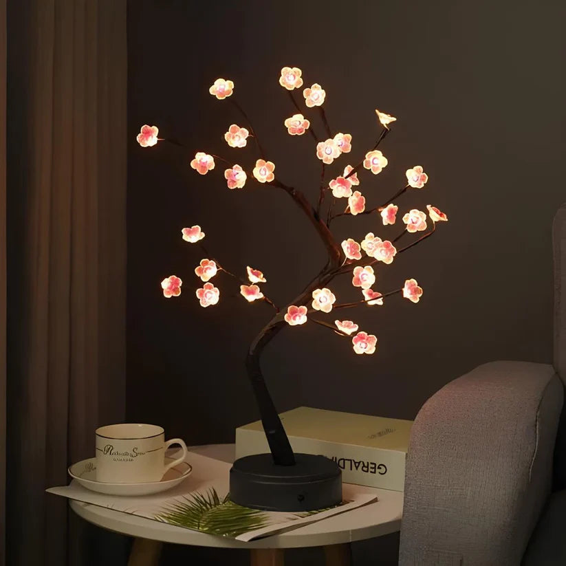 Bonsai Plum Blossom Tree Lamp