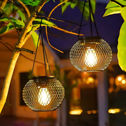 Solar Glow Pendant Lantern