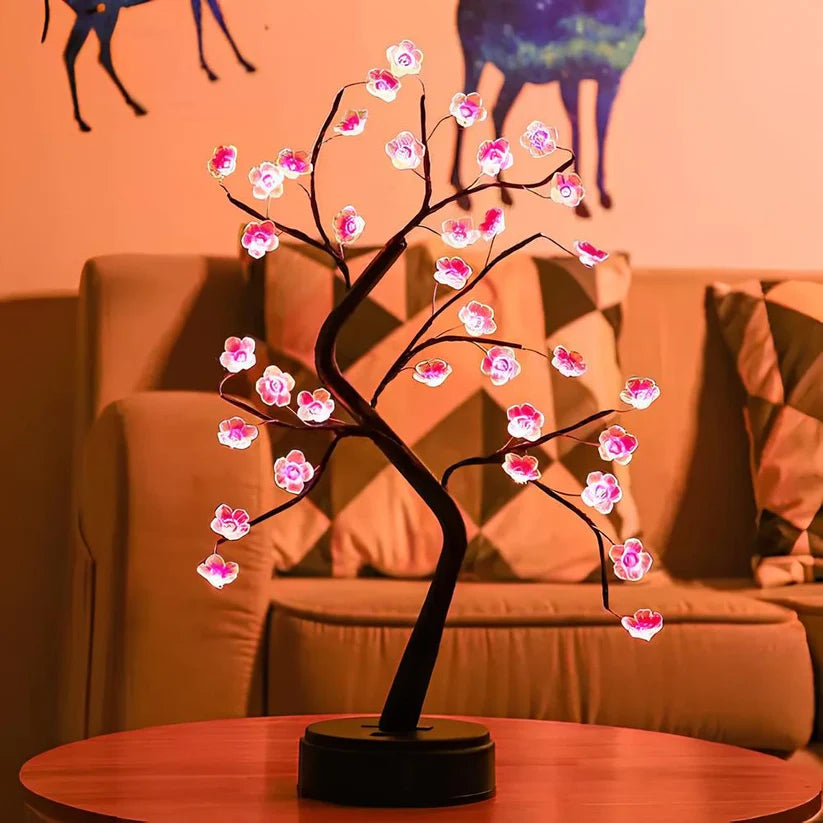 Bonsai Plum Blossom Tree Lamp