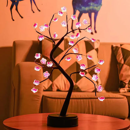 Bonsai Plum Blossom Tree Lamp