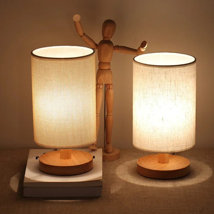 Japandi Classic Wooden Table Lamp