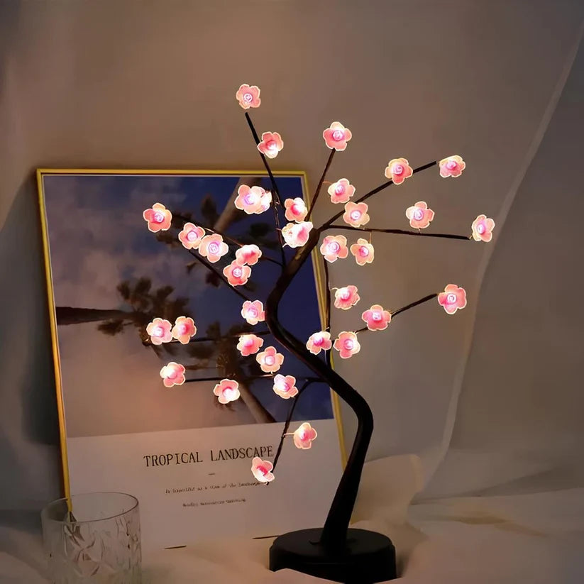 Bonsai Plum Blossom Tree Lamp