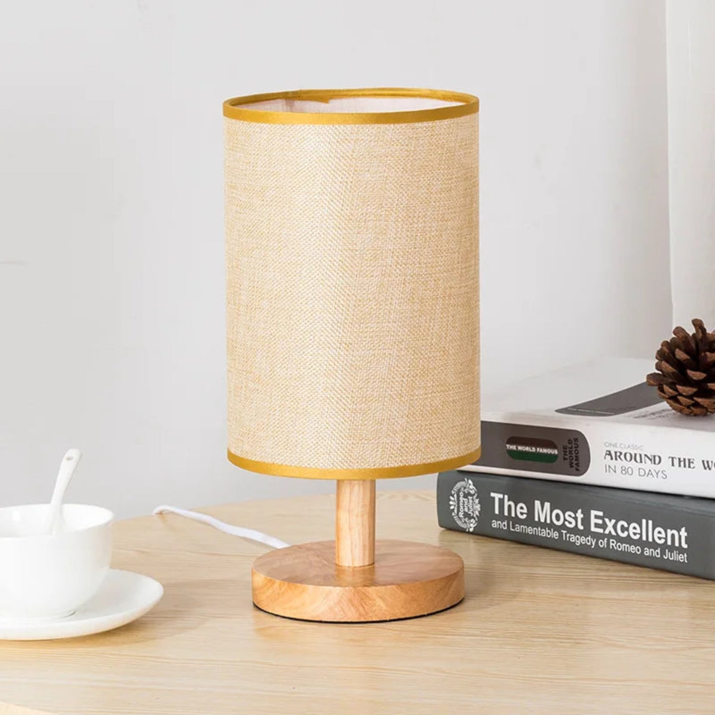Japandi Classic Wooden Table Lamp