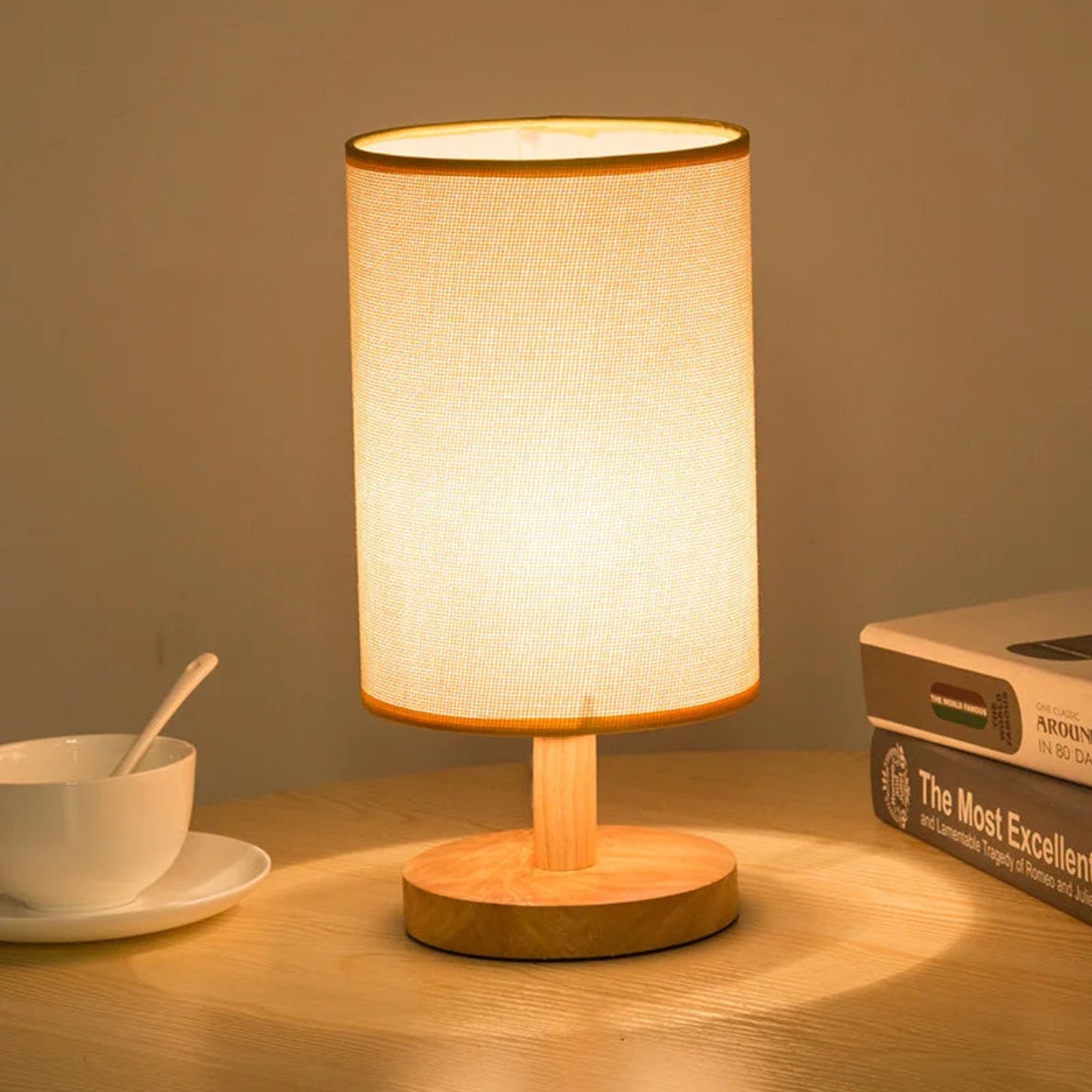 Japandi Classic Wooden Table Lamp