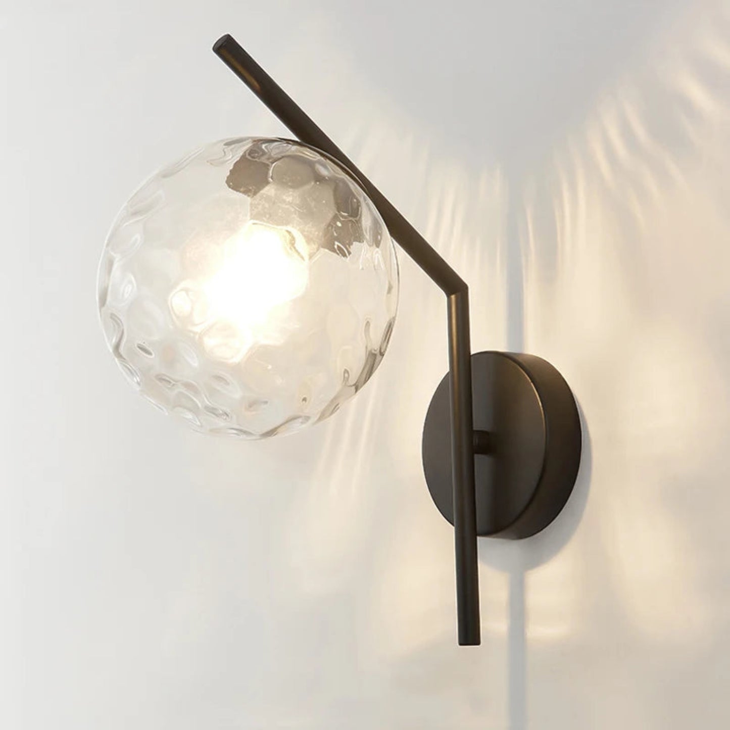 Modern Glass Orb Wall Lamp for Elegant Home Lighting