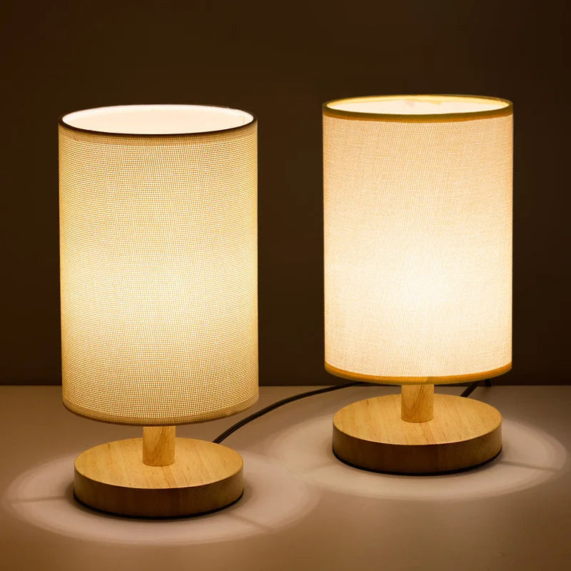 Japandi Classic Wooden Table Lamp