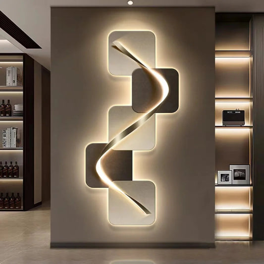 Hopscotch Mural Wall Light Decor for Modern Ambiance