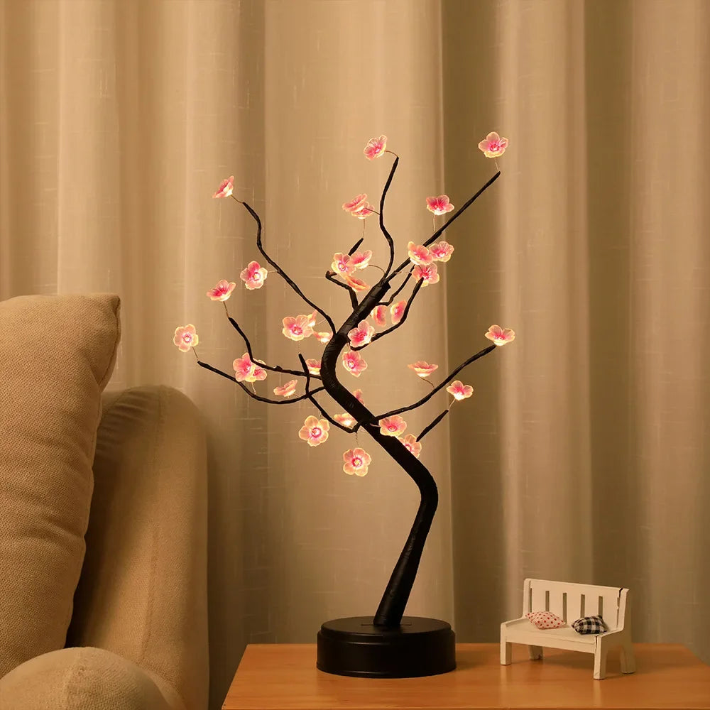 Bonsai Plum Blossom Tree Lamp