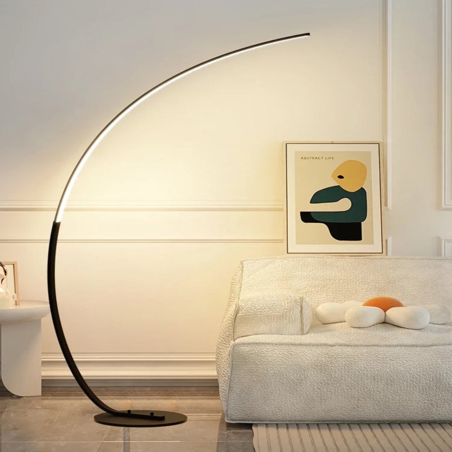 Nordic Corner Light Arc Floor Lamp Decor