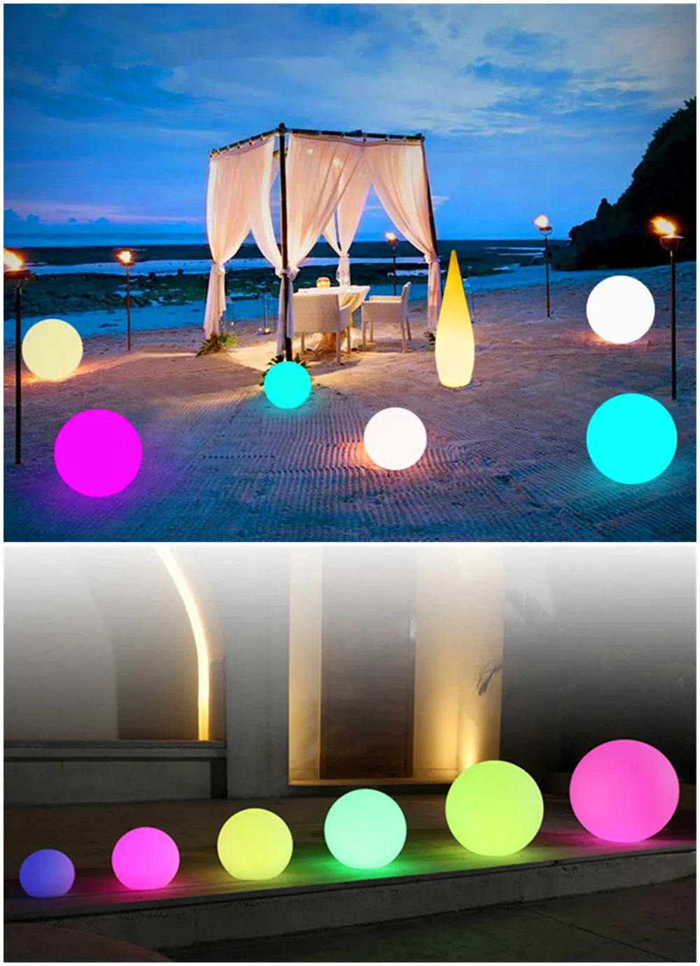 Spherical Luminous Garden Light
