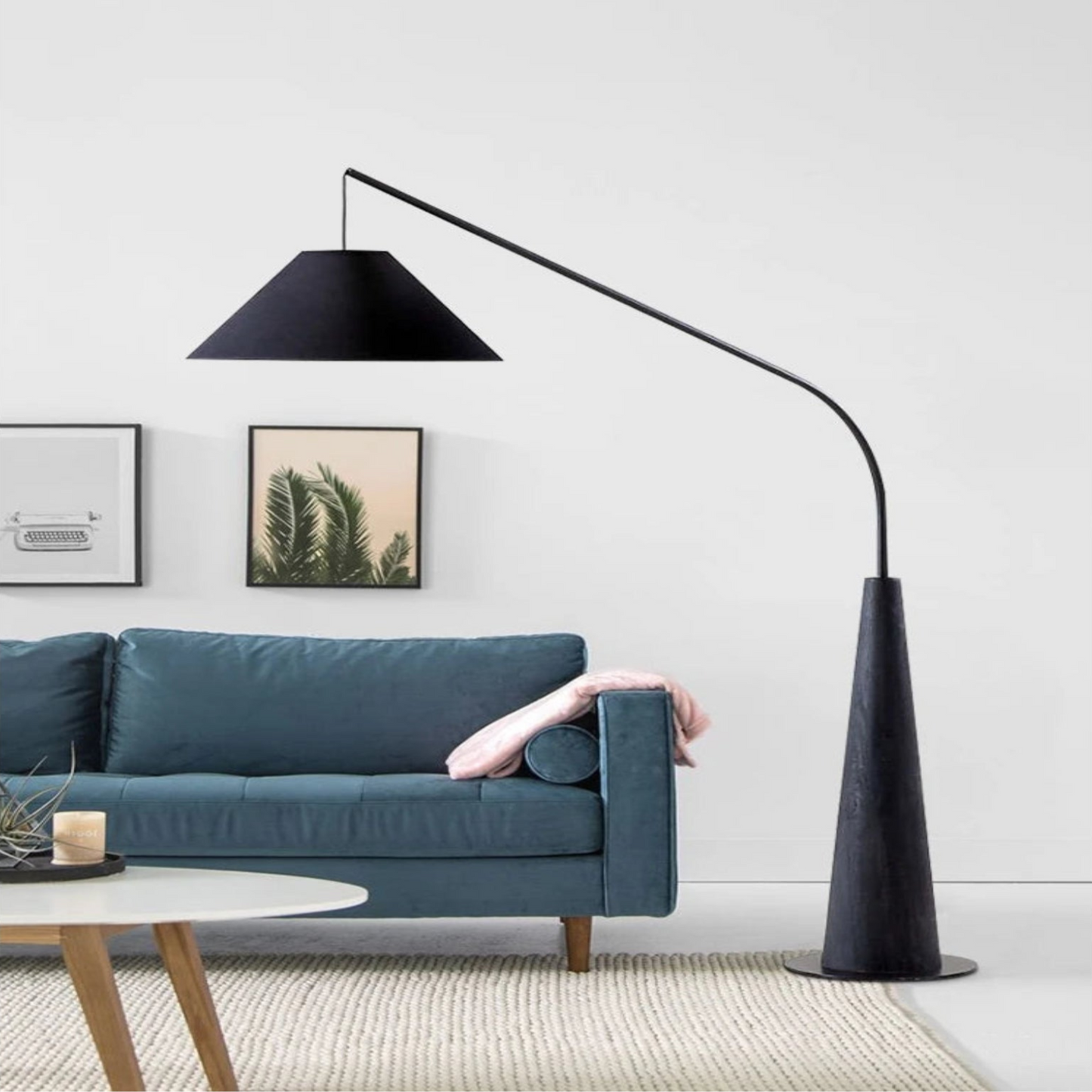Japandi Zenith Art Nimbus Glow Hanging Light Floor Lamp