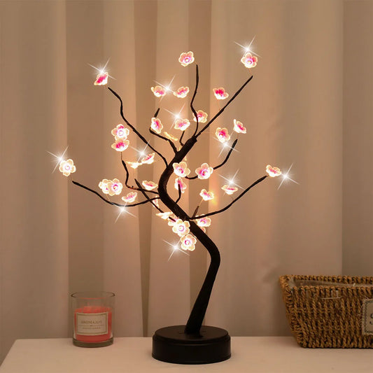Bonsai Plum Blossom Tree Lamp