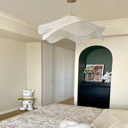 Silky Flowers Cloth Chandelier Pendant Lights