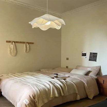 Silky Flowers Cloth Chandelier Pendant Lights