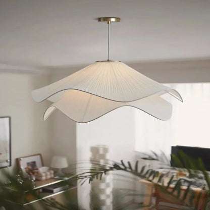 Silky Flowers Cloth Chandelier Pendant Lights