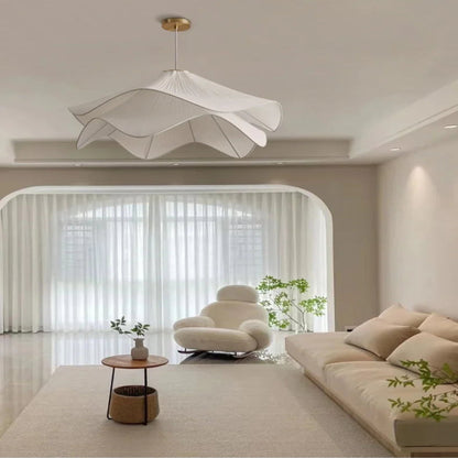 Silky Flowers Cloth Chandelier Pendant Lights