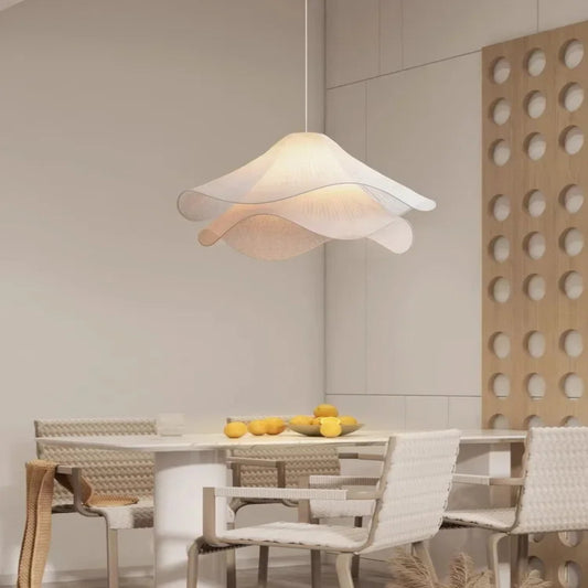 Silky Flowers Cloth Chandelier Pendant Lights