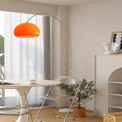 Modern Minimalist Pumpkin-on-a-Stick Floor Lamp