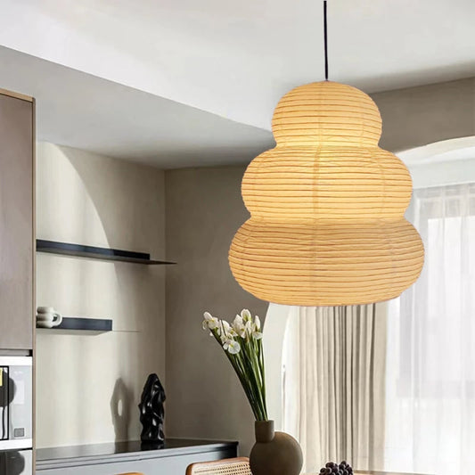 Akari Wabi Sabi Puff Layered Ceiling Lamp