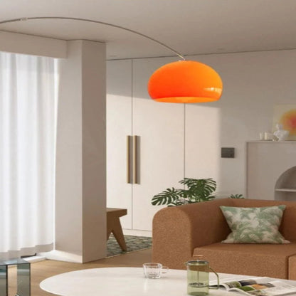 Modern Minimalist Pumpkin-on-a-Stick Floor Lamp