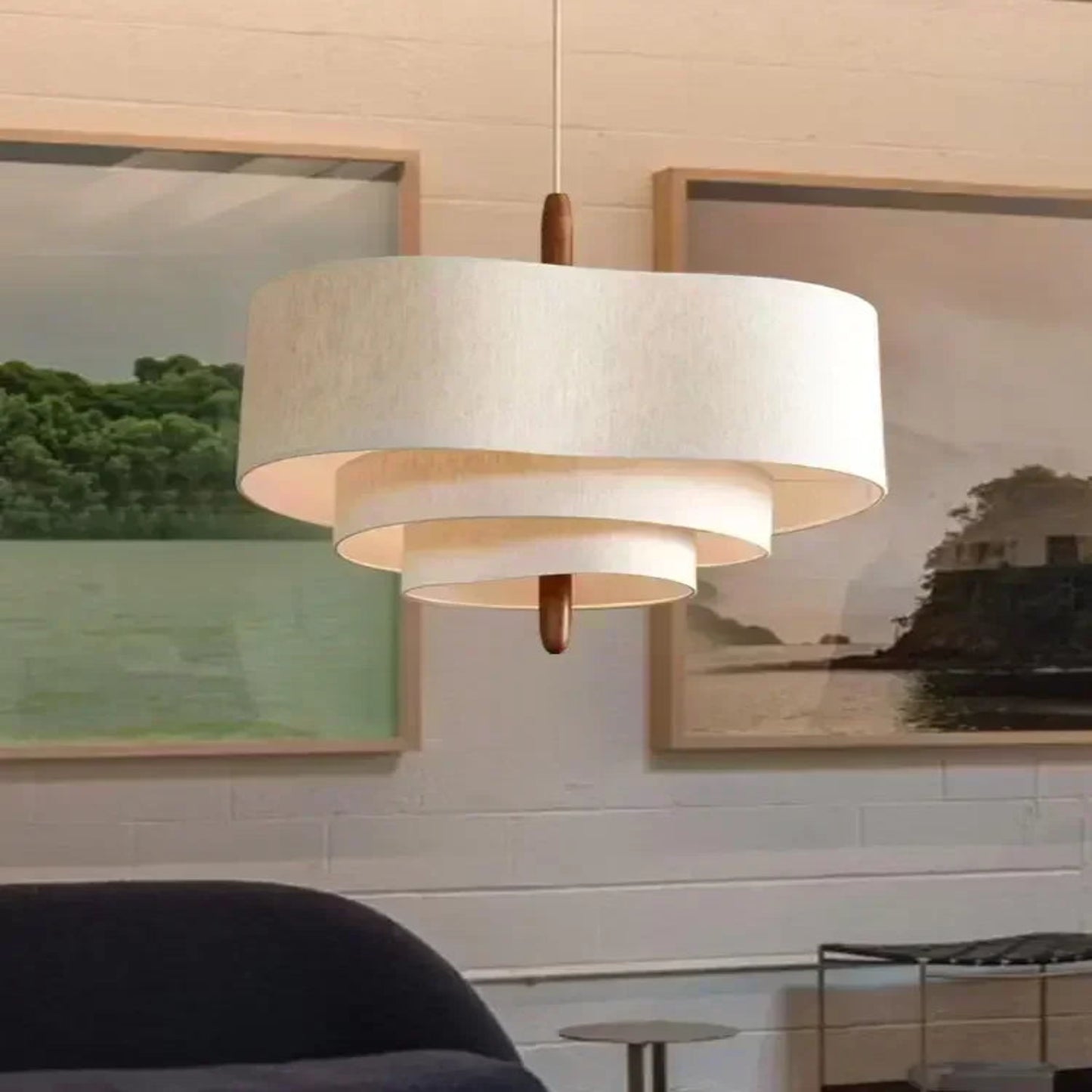 Wabi Sabi Organic Clothed Ceiling Light