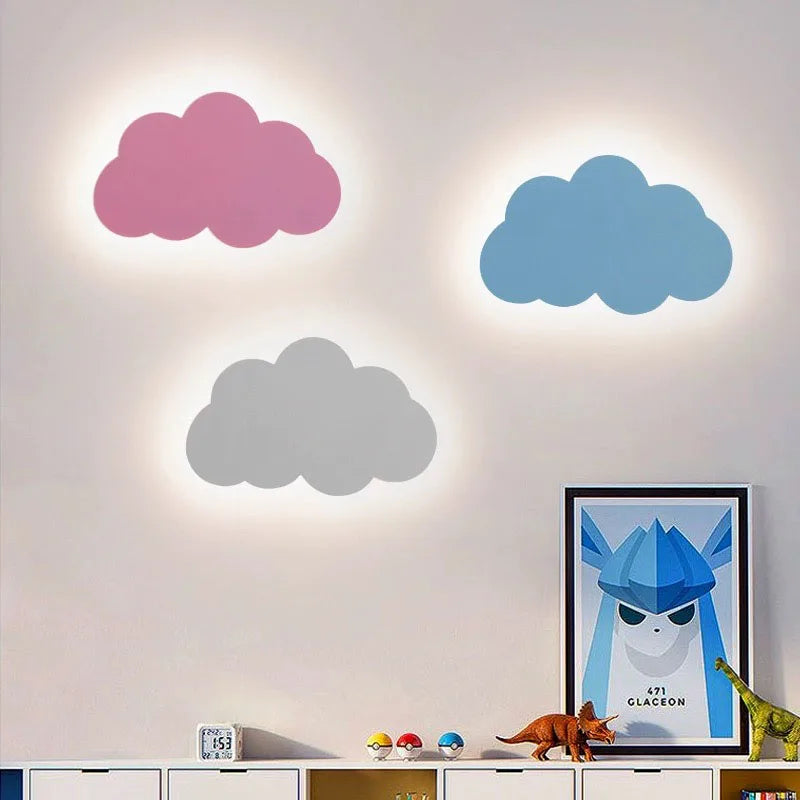 Acrylic Cloud Children's Sconce