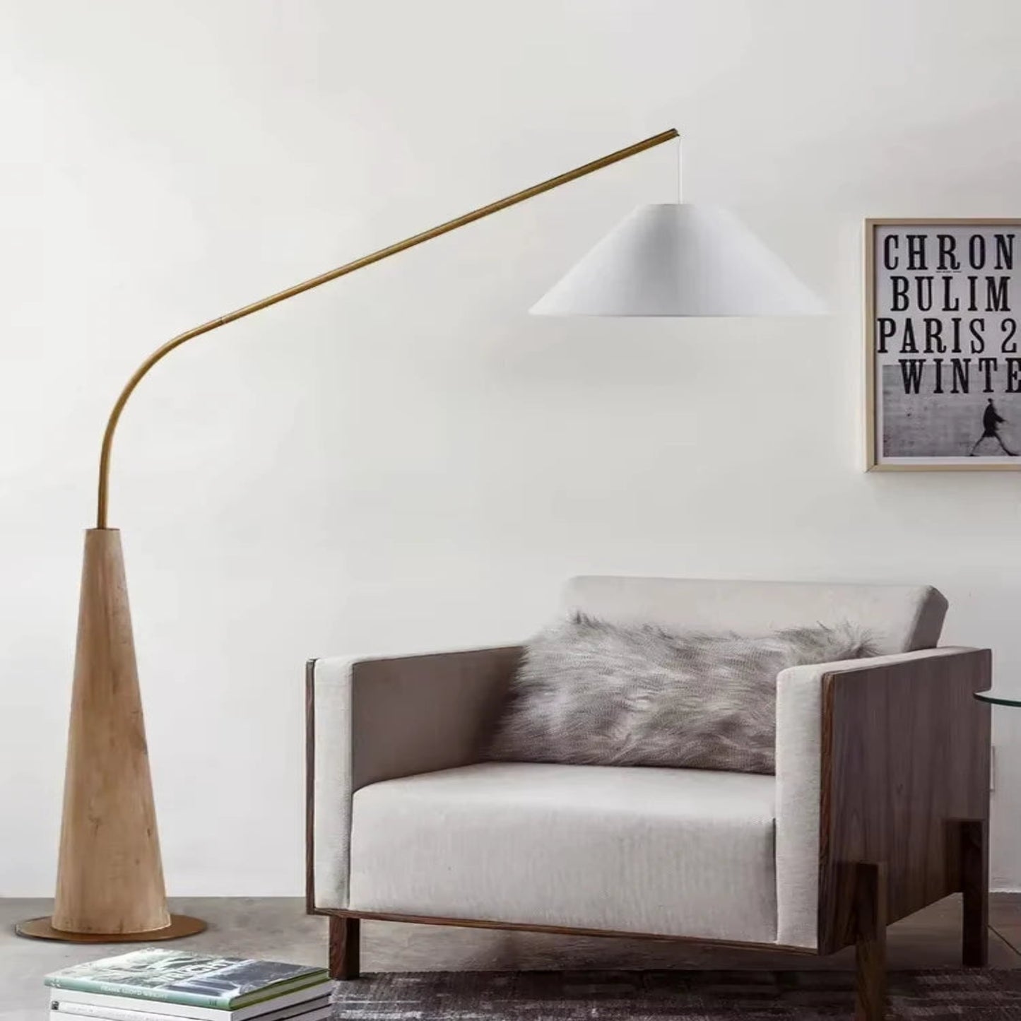 Japandi Zenith Art Nimbus Glow Hanging Light Floor Lamp