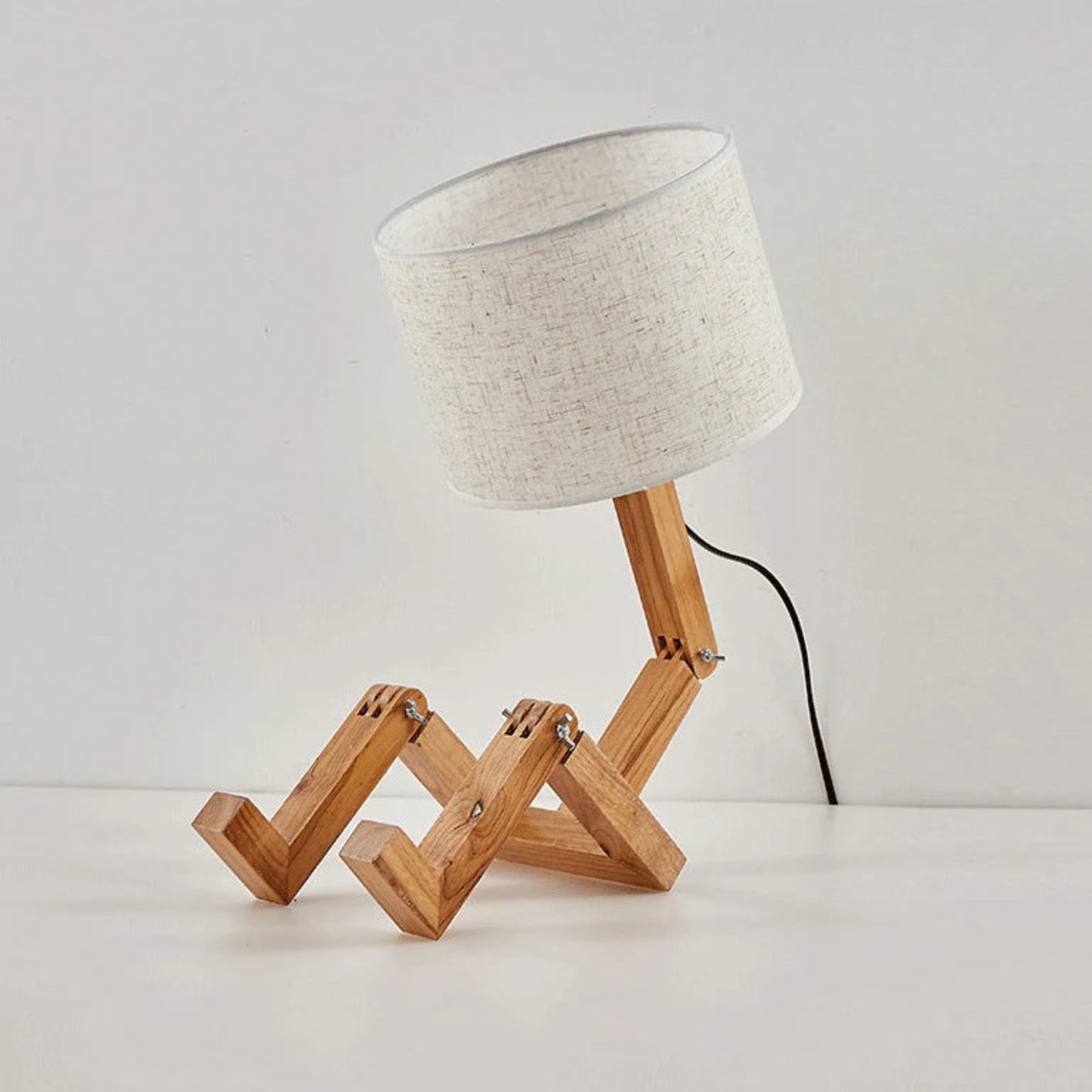 Quirky Wooden Study Buddy Desk Lamp