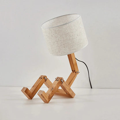 Quirky Wooden Study Buddy Desk Lamp