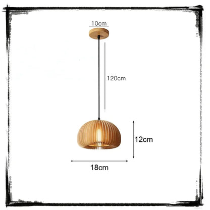 Hand Woven Bamboo Wicker Chandelier Ceiling Lamp