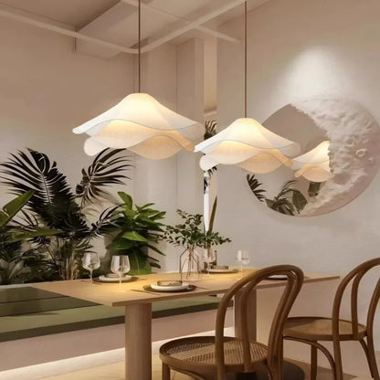 Silky Flowers Cloth Chandelier Pendant Lights