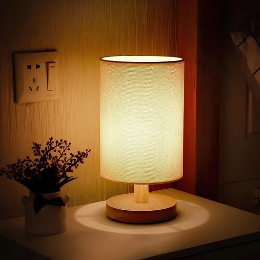 Japandi Classic Wooden Table Lamp